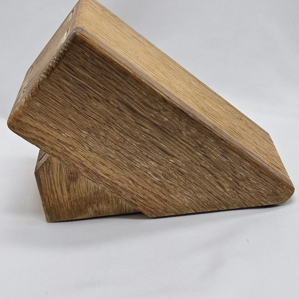 Cutco‎ Wooden Knife Block 8 Slot Honey Oak